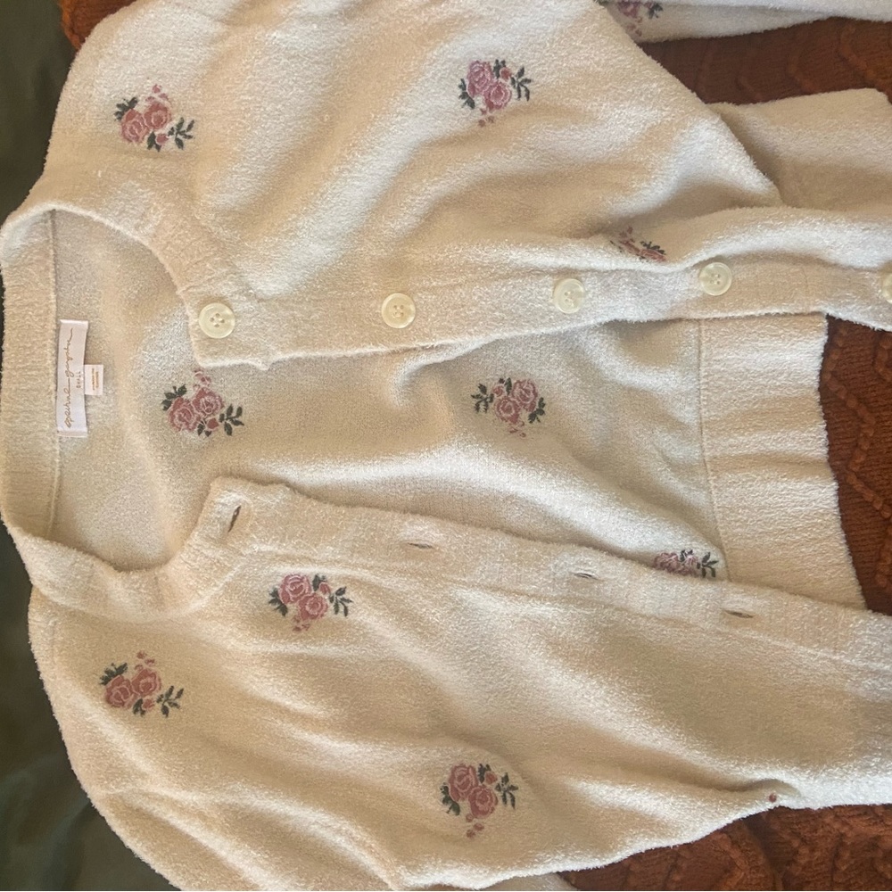 Floral cream cardigan🌸